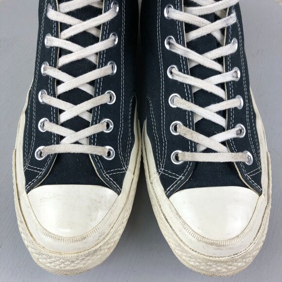 Converse Unisex Size 10M 12W Comme des Garcons PLAY Black High-Top Sneakers - Picture 5 of 15